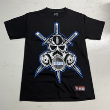 WWE Authentic Wear AJ Styles The Club No One Is Safe Double Sided Shirt Size SM