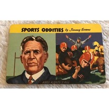 1954 Quaker Sports Oddities Amos Alonzo Stagg #7 Vintage NFL Football Card