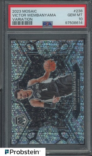 2023 Panini Mosaic Variation #238 Victor Wembanyama Spurs RC Rookie PSA 10