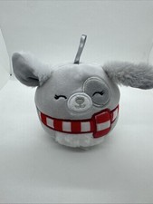 Squishmallows Ivy The Silver Puppy 4  Christmas Ornament CLEAN 
