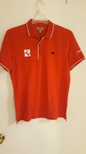 Burberry London New Mens Large slim fit red company logo