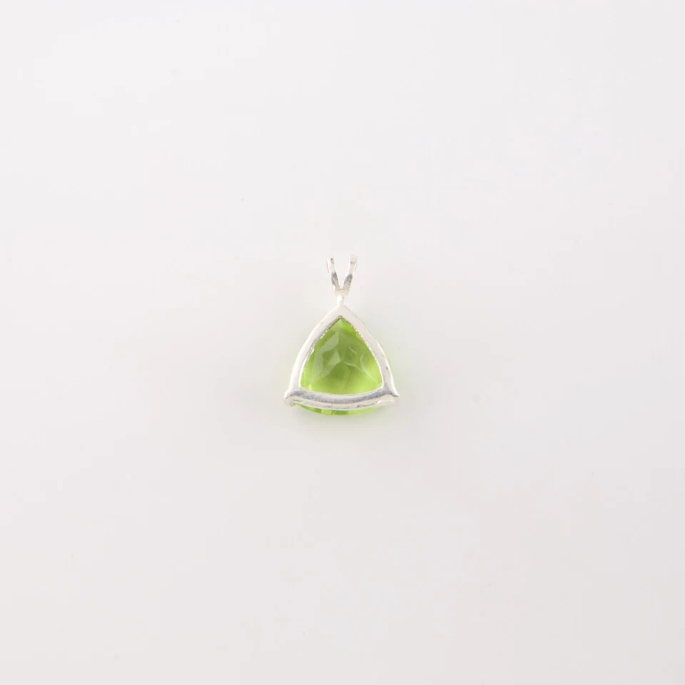 Peridot Gemstone 925 Sterling Silver Pretty Pendant 0.58" Women Jewelry For WIfe - Image 3 of 4