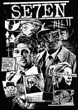 Seven 7 Inspired- Camiseta  filme Horror algodão unisex