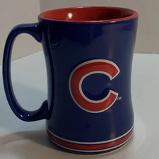 Chicago Cubs MLB 14 oz Coffee Tea Mug Cup Boelter Brands Baseball Sculpted Art