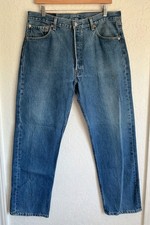 Vintage Levi's 501 Button-Fly Jeans Made in USA W38 L36 — listing 6