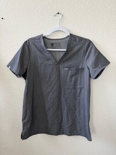 FIGS scrubs graphite Gray Scrub Top Catarina one pocket , Size Small