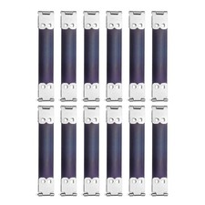 12Pcs Metal Internal Flex Frame, 8cm/3.1" Purse Frame Handbag Hinges, Silver