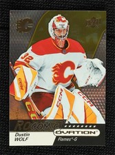 2023-24 Upper Deck Ovation Rookies Gold Shimmer Dustin Wolf #135 u8k