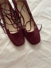 Karl Lagerfeld Burgandy Suede Shoes 7.5 — photo 4