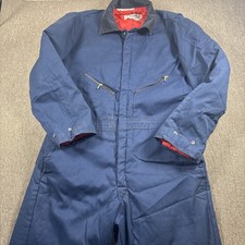 Walls Blizzard-Pruf Mens Medium Insulated Coveralls Jumpsuit Navy Vintage USA