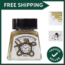 Elegant 14ml Gold Drawing Ink - Fast Drying Water-Based Art Ink for Creativity