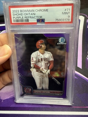 2022 Bowman Chrome - Shohei Ohtani #71 Purple Refractor /250 PSA 9