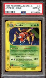Ariados H3/H32 Holo Rare Aquapolis Pokémon Card