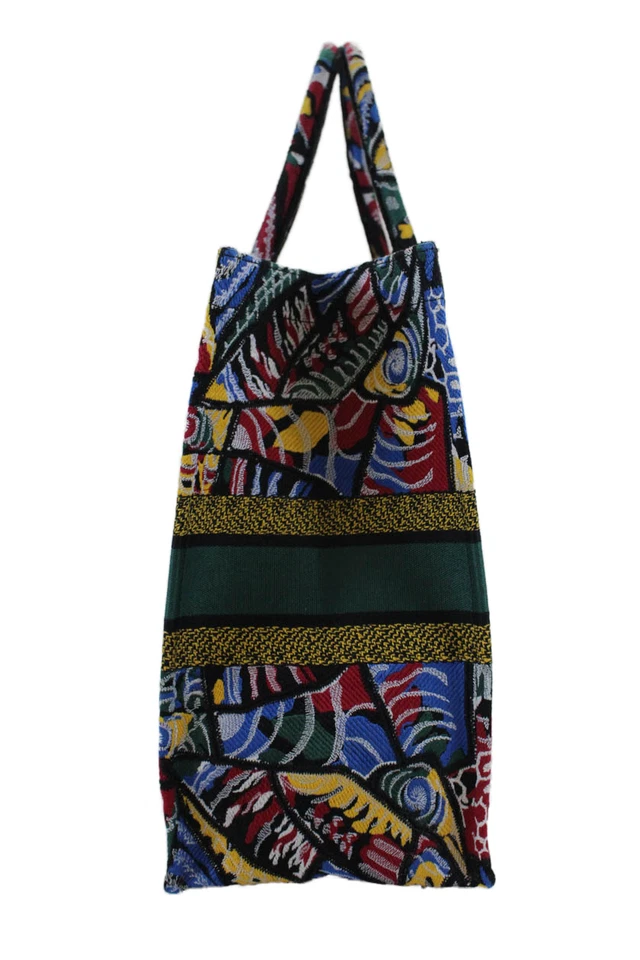 Christian Dior женщин бабочка вышитый большой книга сумка с короткими ручками Дамская сумка многоцветный - Изображение 4 из 4