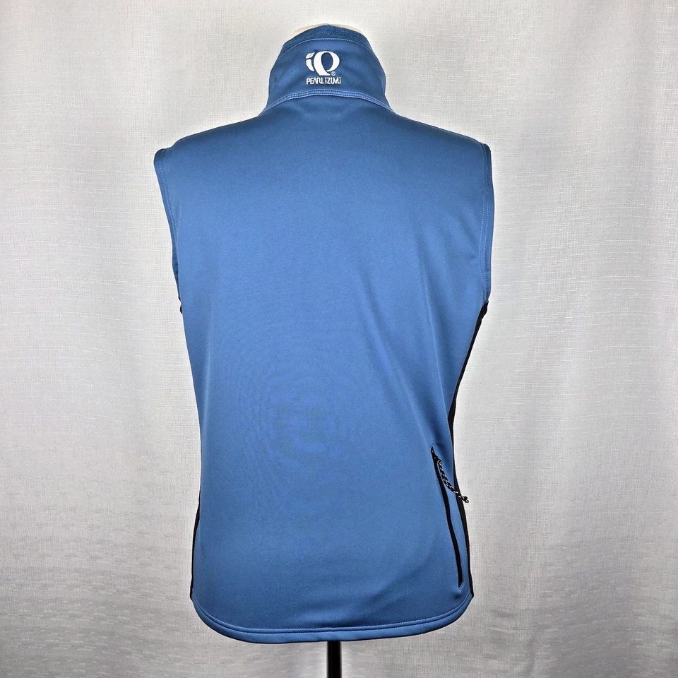 Pearl Izumi Blue/Black Cycling Vest Women's Large Fleece Lined Outdoors - Image 4 of 4