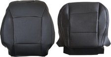 Driver Bottom Top Lean Back Replacement Perforated Leather Seat Covers Black C