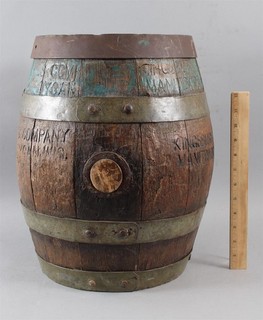 RARE Antique Pre Prohibition Kingsbury Wisconsin Brewery 3 Gal Beer Keg Barrel