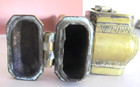 Fancy Antique Ottoman Turkish Traveling Scribe Brass Box Quill Pen Inkwell Case — photo 4