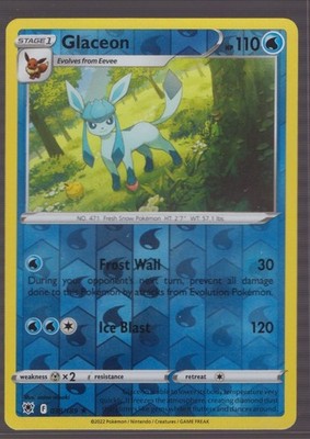 Glaceon - SWSH10: Astral Radiance (SWSH10) 038/189 / Rare Reverse Holofoil
