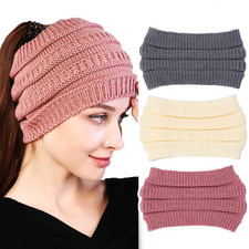 Warm Winter Headbands Wide Crochet Knitted Headbands Stretchy Ear Warmen for Wom
