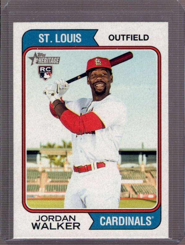 JORDAN WALKER 2023 Topps Heritage #35 Base Short Print Rookie Variation SP RC