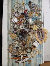 7.7Lbs Wearable Vintage Jewelry Huge lot Costume And More Unsearched Tangled
