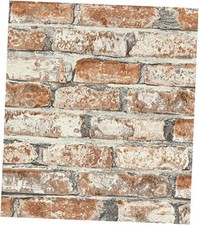 Brick Wallpaper Peel and Stick Brick Contact Paper for Walls Red 3D Faux Self