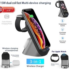 Magsafe Charger Stand iPhone Charging Station Wireless 15W  Apple Watch AirPods