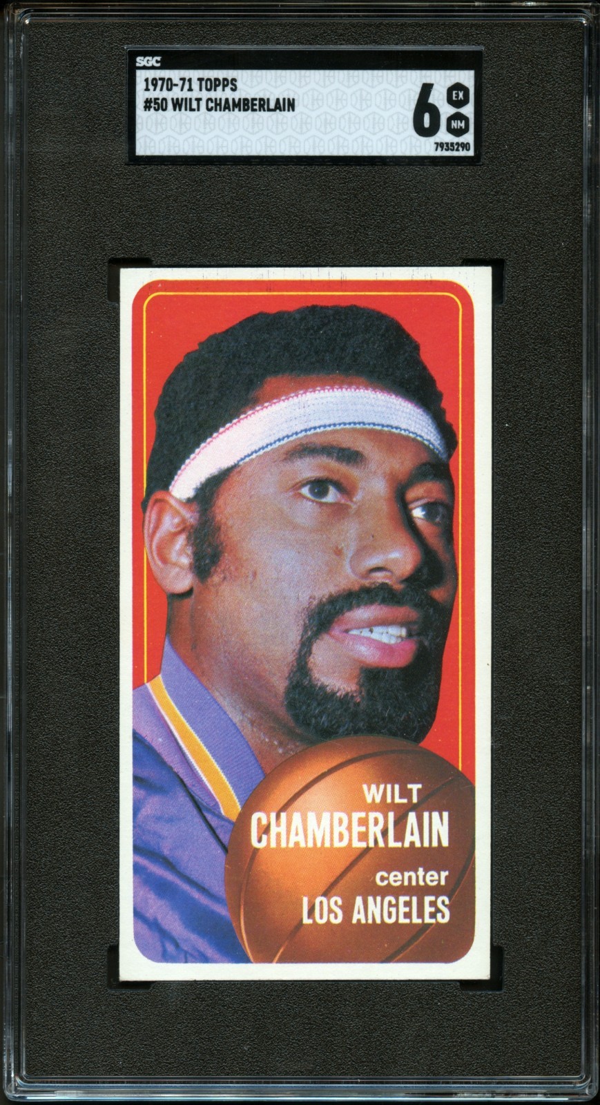 1970 Topps #50 Wilt Chamberlain SGC 6