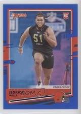 2020 Panini Donruss Rookie Press Proof Blue Jedrick Wills #269 00jz
