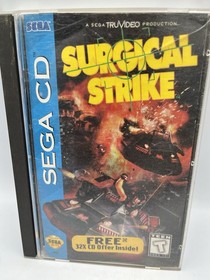 Surgical Strike-Sega CD-Perfect Disc! Complete in Box CIB W/Manual Tested
