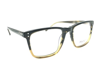 Hackett Bespoke HEB253 101 Clear Brown Square Eyeglasses Frames 54-19 145