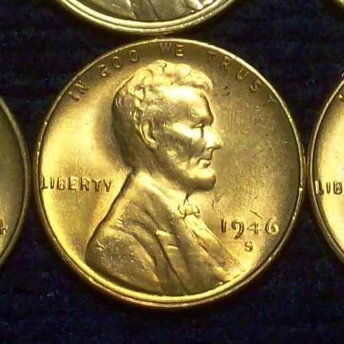 1946-S BU - SOLID LINCOLN WHEAT CENT - GOOD LUSTER - GOOD DETAILS - SEE PICS!!