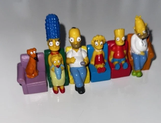The Simpsons 1997 auf dem Sofa 6tlg.: Homer Bart Maggie Lisa Marge Abe & Hund
