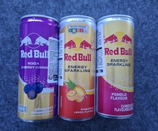 3 Neue Dosen Red Bull aus THAILAND Importware daher Pfandfrei! Energy
