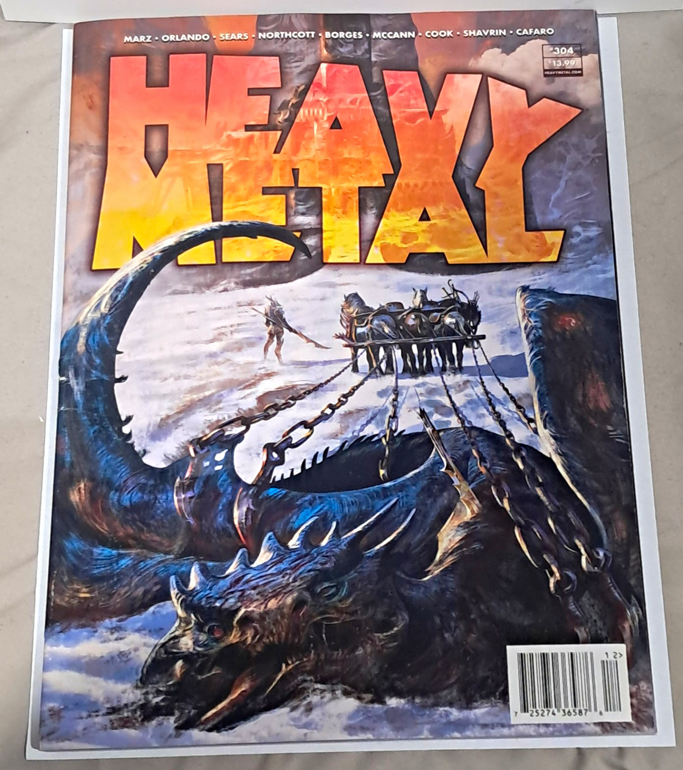 Heavy Metal #304 (2021) Single Issue Ron Marz Steve Orlando Bart Sears