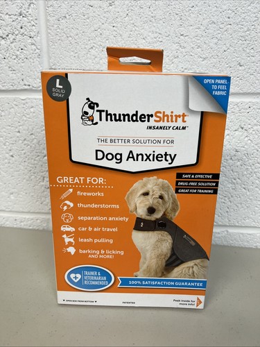 Thunder Shirt for Dogs with Anxiety Large Gray Brand New Free Shipping - Picture 1 of 4