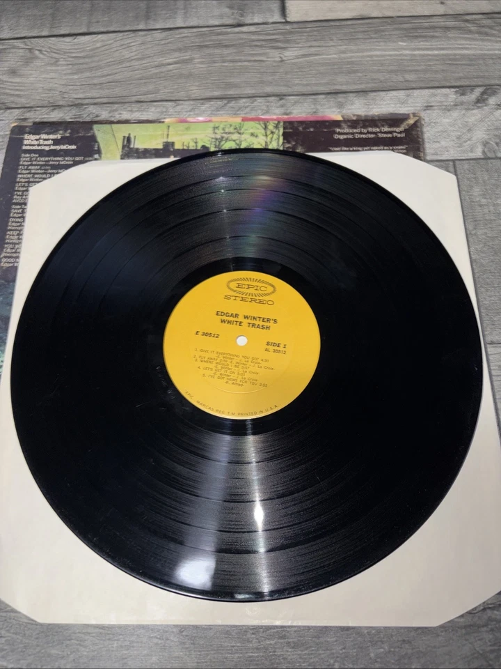 Edgar Winter's White Trash - 12" Vinyl Record LP 1971 Epic USA First Press Blues Foto 3 de 4