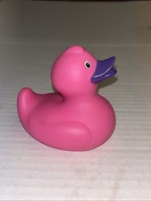 Large Pink Rubber Duck Ducky Duckie Purple Bill 4" x 4" Jeep Bath Toy