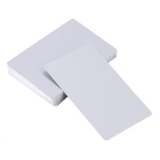 50Pcs Metal Business Cards Engravable Blanks Silver 