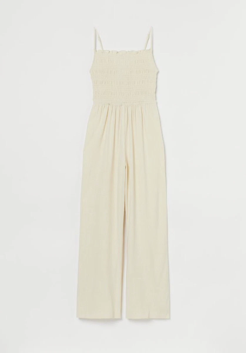 H&m top linen jumpsuit