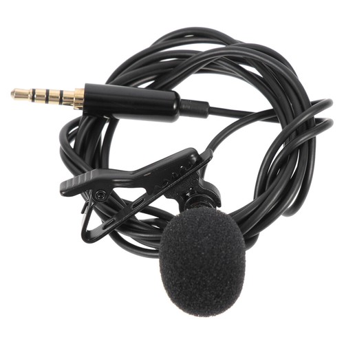 Microphone portable 3,5 mm pour microphone à revers vidéo micro d'enregistrement - Photo 6 sur 12