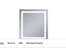 NEW Robern YM3040RIFPD4 #P5 Vitality 30" W x 40" H Rectangular Frameless Bathroo