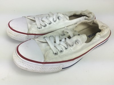 all white chucks low top