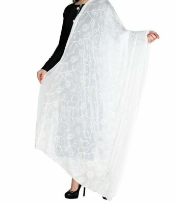 white chiffon wrap