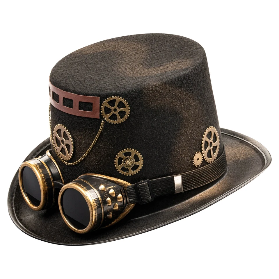 Dress Up America Steampunk Hat - Brown Victorian Costume Hat for Teens & Adults - Image 2 of 2