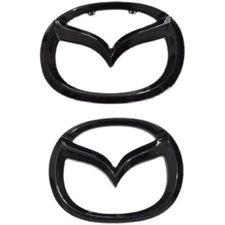 Gloss black front grill emblem and 1X rear Trunk badge for Mazda CX-50 24+ NEW