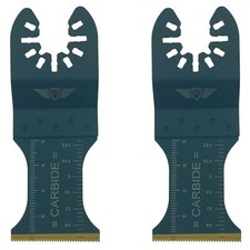 2 X TOPSTOOLS FAST CHANGE TUNGSTEN CARBIDE TOUGHENED MULTITOOL BLADE FOR Dewalt