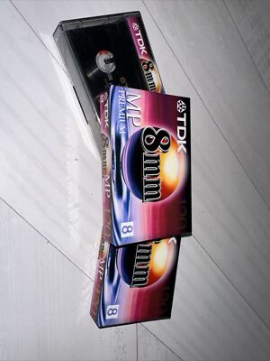 TDK 8mm 120 MP Premium Camcorder Video Tapes TDK P6 120MP Sealed Lot Of 3