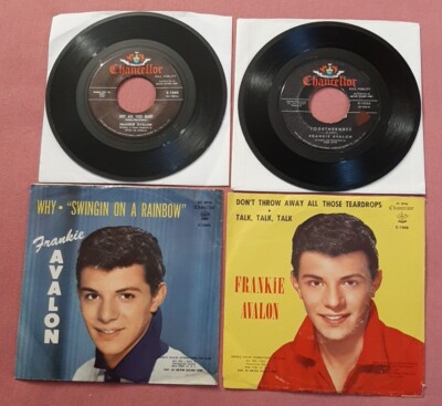 LOT of 4 Frankie Avalon 45 Togetherness, Two Fools, Why, Talk Talk Talk